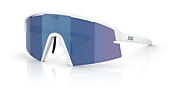 Lunettes de soleil Bliz P006 XL (0-140) avec Multicolore fumée/bleu verre et Blanc mat monture - Lien de variante