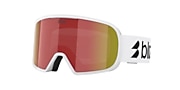 Goggles Bliz G002S S (-00) avec Multicolore marron-rouge verre et Blanc mat monture - Lien de variante