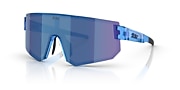 Lunettes de soleil Bliz P005 XXL (0-139) avec Multicolore fumée/bleu verre et Transparent Bleu monture - Lien de variante
