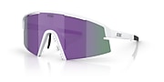 Lunettes de soleil Bliz P006 L (0-136) avec Miroir Fumé/Violet verre et Blanc mat monture - Lien de variante