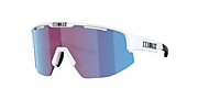 Sunglasses Bliz Matrix S (0-133) with Rose/Violet spejl/Blå lens and Mat Hvid frame - Variant link