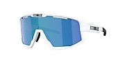 Sunglasses Bliz Vision L (0-137) with Smoke Blue lens and White frame - Variant link