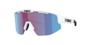 Sunglasses Bliz Matrix Small XXS (0-130) with Rose/Violet Mirror Blue lens and Matte White frame - Variant link