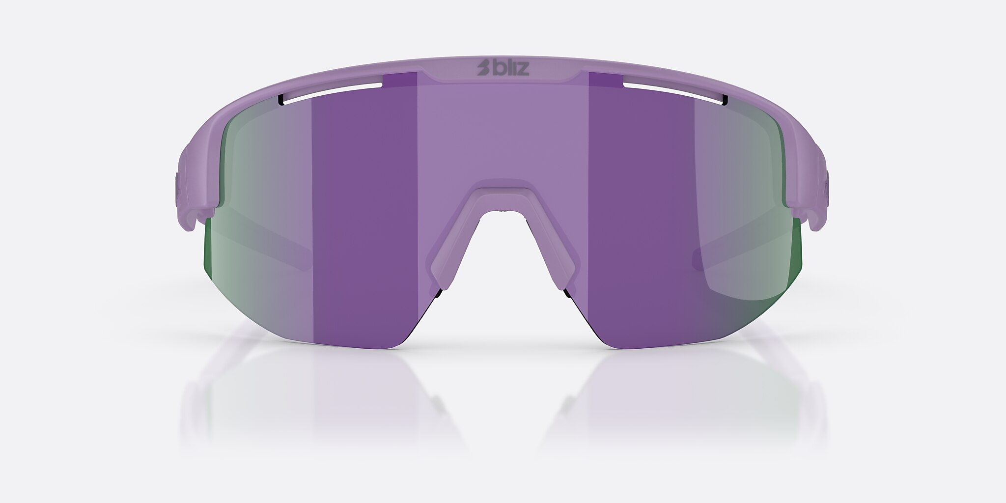 Sunglasses Bliz Matrix S (0-133) with Brown Mirror Purple lens and Matte Purple frame Image 2 of 6