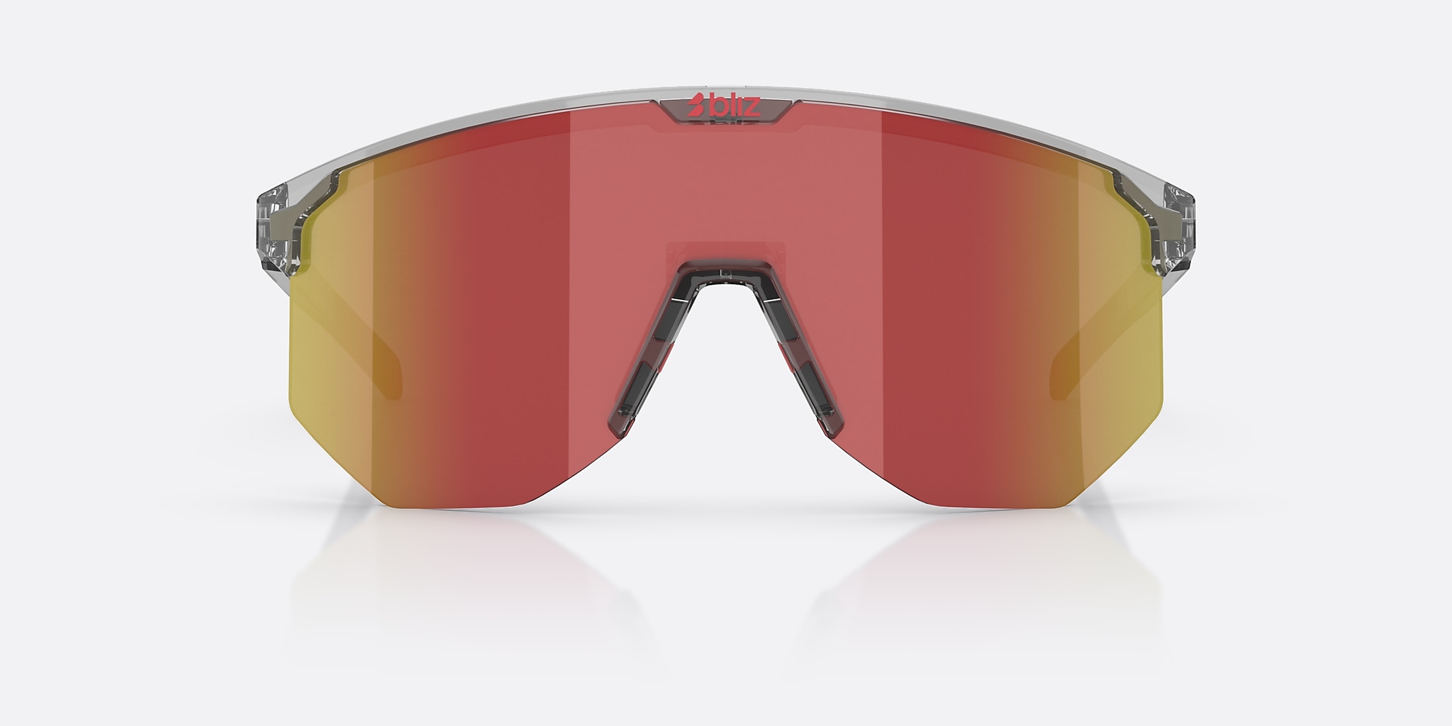 Sunglasses Bliz Hero XXL (0-142) with Red lens and Gjennomsiktig mørk grå frame Image 2 of 5 Sunglasses Bliz Hero XXL (0-142) with Red lens and Gjennomsiktig mørk grå frame Image 2 of 5