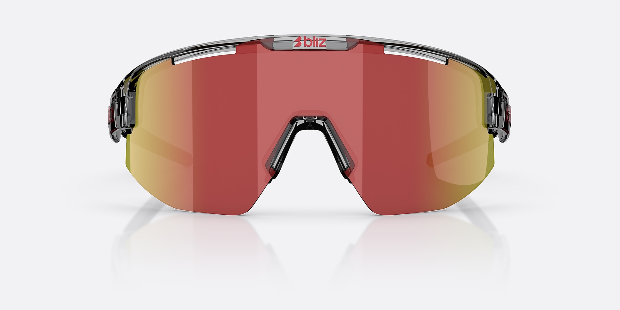 Sunglasses Bliz Matrix S (0-133) with Rot lens and Dunkelgrau transparent frame Image 2 of 5