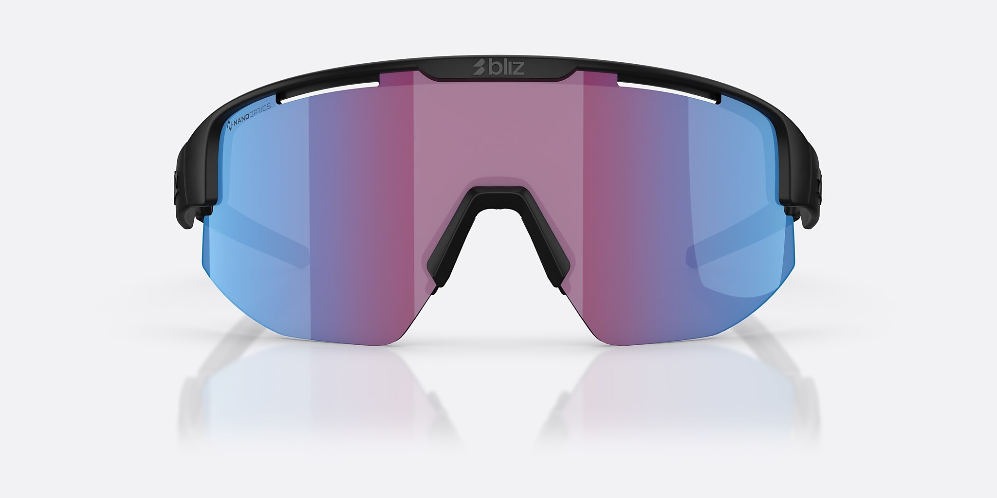 Sunglasses Bliz Matrix S (0-133) with Rose Violet Blue lens and Black frame Image 2 of 6