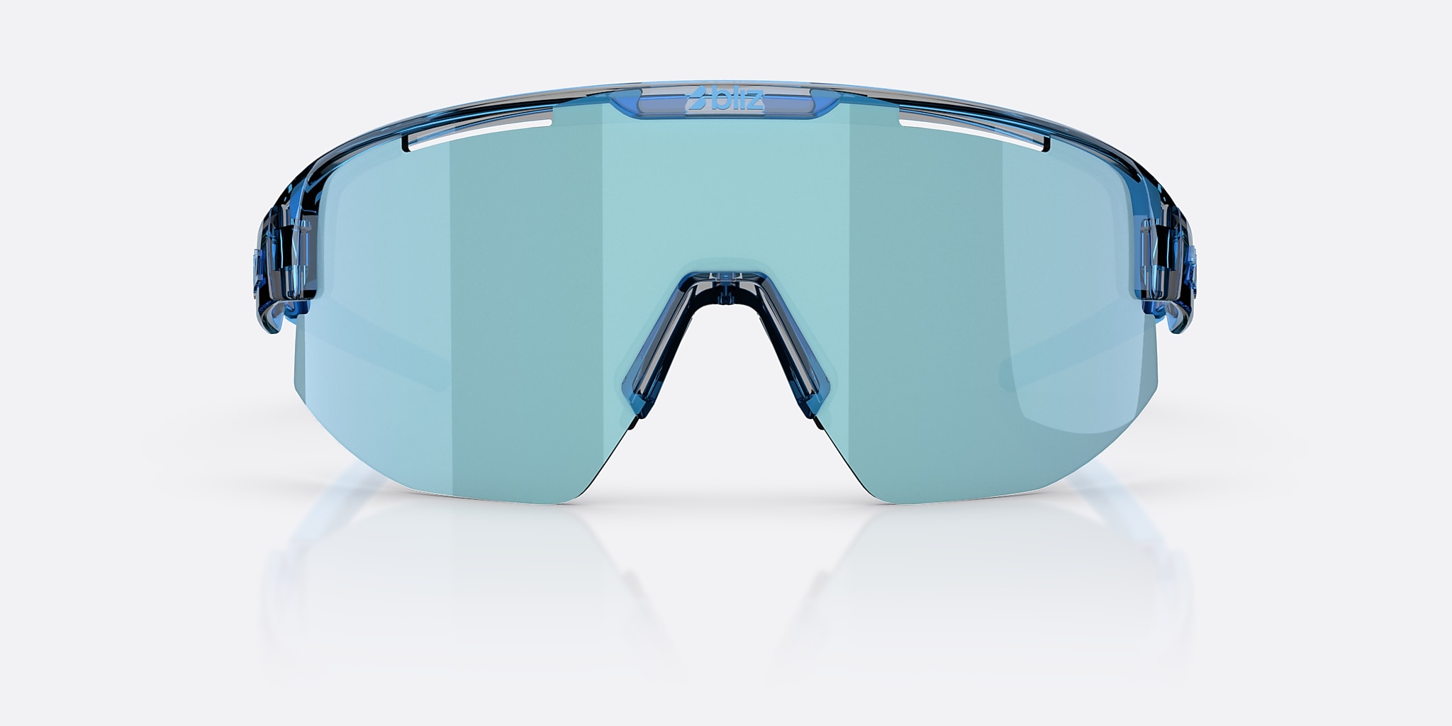 Sunglasses Bliz Matrix Small XXS (0-130) with Ice Blue lens and Transparent Blue frame Image 2 of 5 Sunglasses Bliz Matrix Small XXS (0-130) with Ice Blue lens and Transparent Blue frame Image 2 of 5
