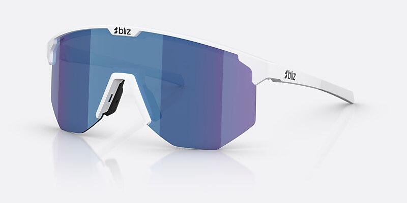 Sunglasses Bliz Hero XXL (0-142) with Smoke/Blue Multicolor lens and Matte White frame Image 1 of 6