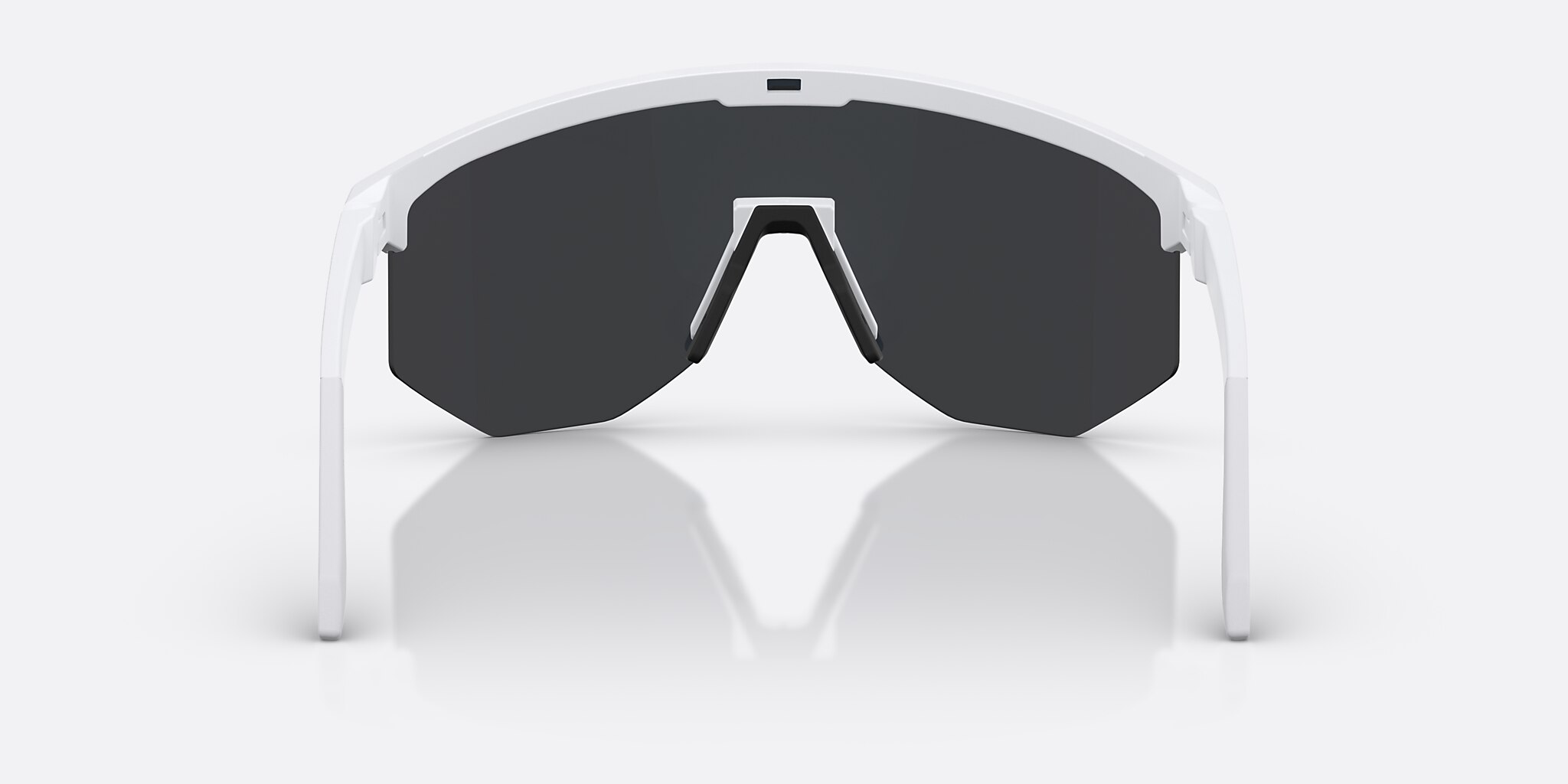 Sunglasses Bliz Hero XXL (0-142) with Smoke/Blue Multicolor lens and Matte White frame Image 4 of 6
