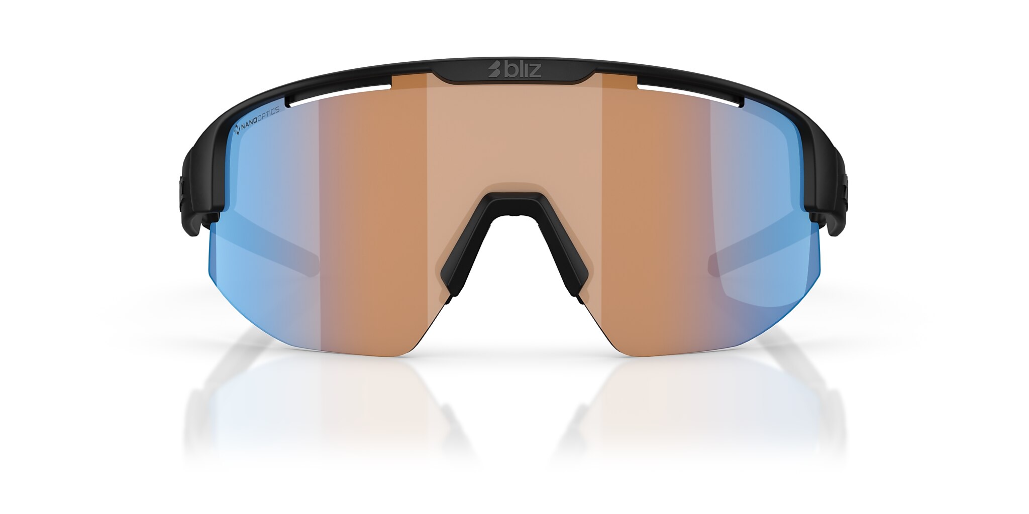 Matrix Small Sunglasses Orange Blue | Bliz Eyewear®