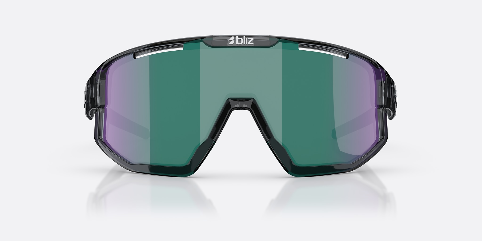 Sunglasses Bliz Fusion S (0-133) with Brown Green lens and Crystal Black frame Image 2 of 7