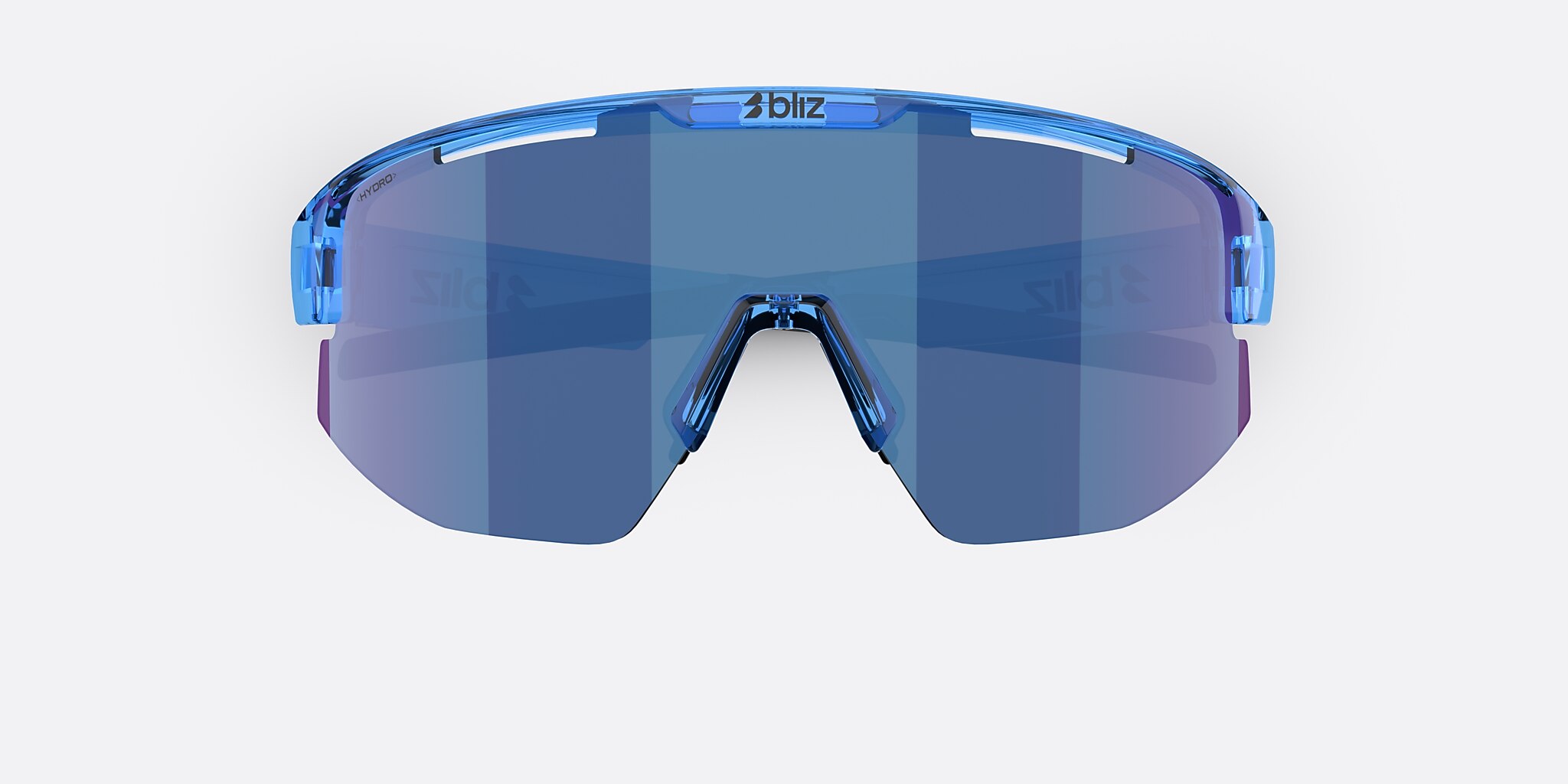 Sunglasses Bliz Matrix Small XXS (0-130) with Smoke/Blue Multicolor lens and Transparent Blue frame Image 5 of 6