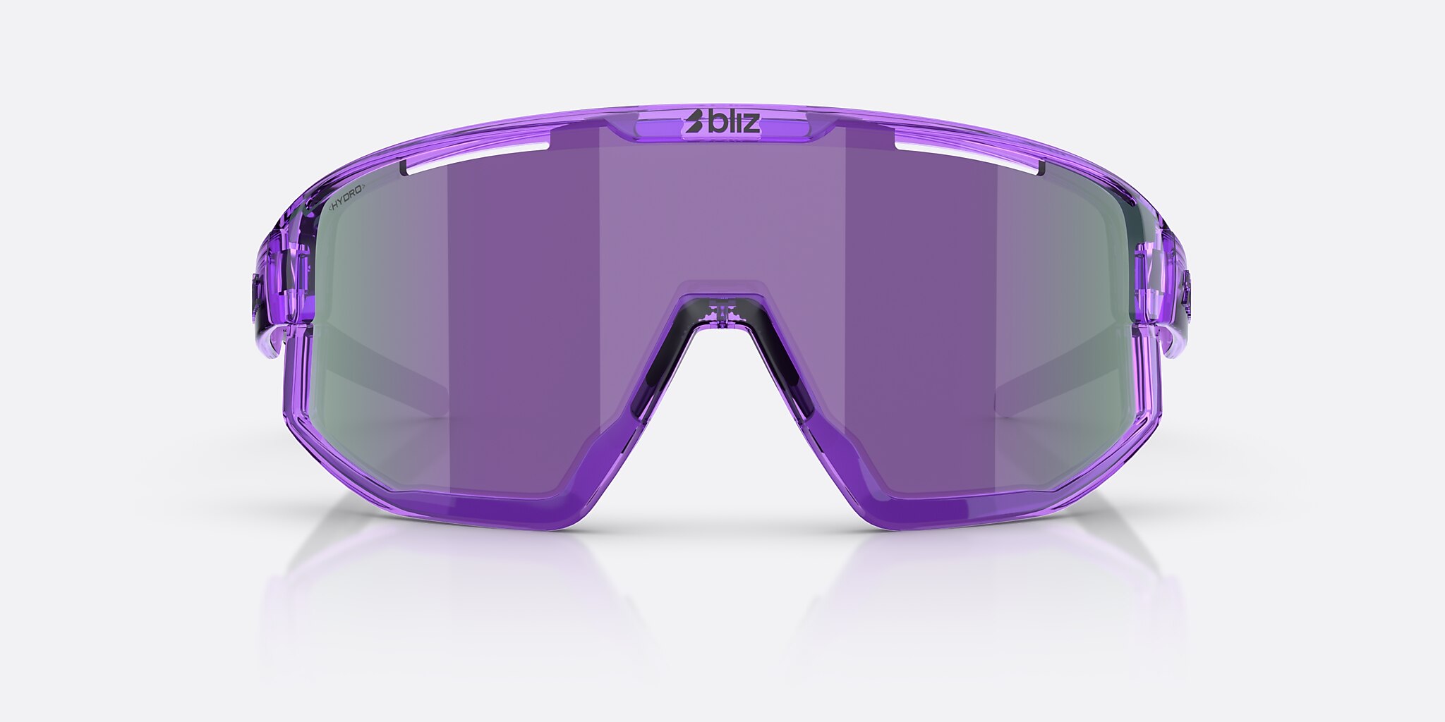 Sunglasses Bliz Fusion S (0-133) with Smoke/Purple Multicolor lens and Transparent Purple frame Image 2 of 7
