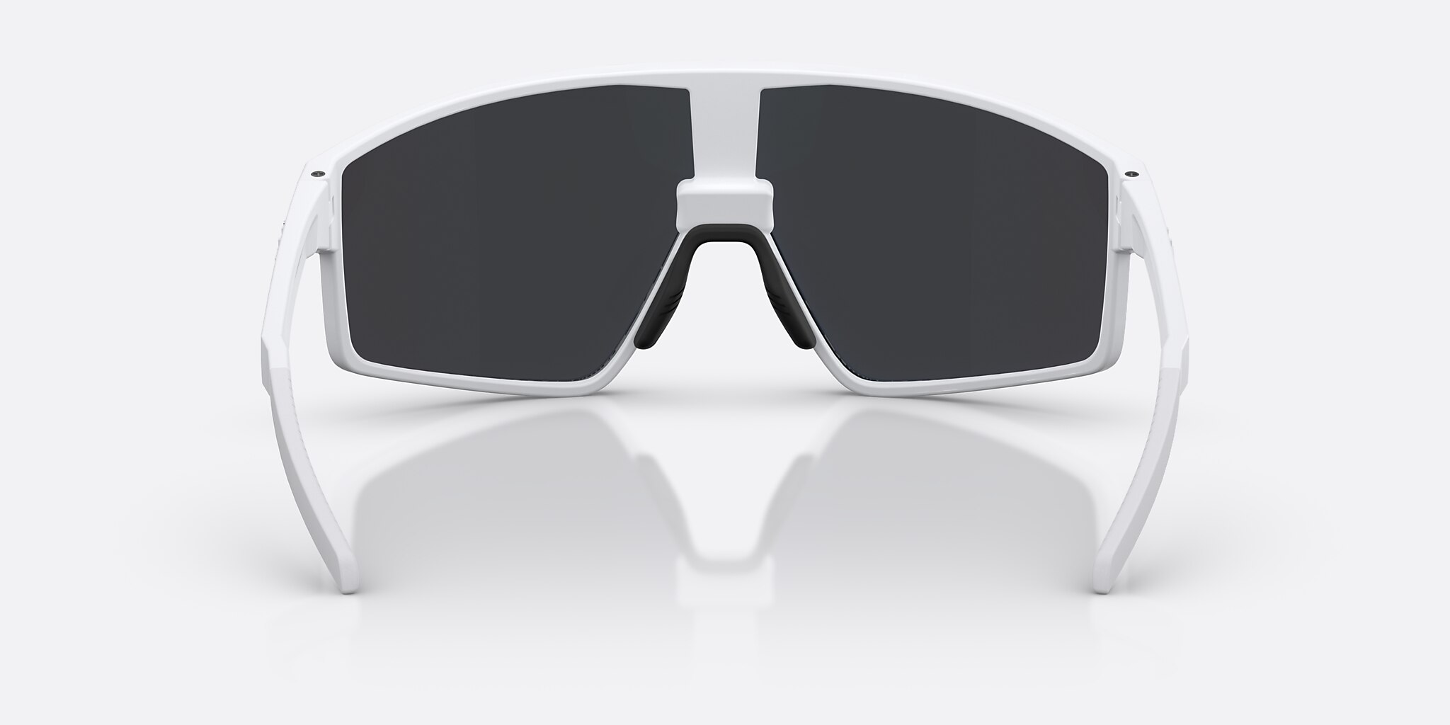 Sunglasses Bliz P002 L (69-09) with Smoke/Blue Multicolor lens and Matte White frame Image 4 of 6