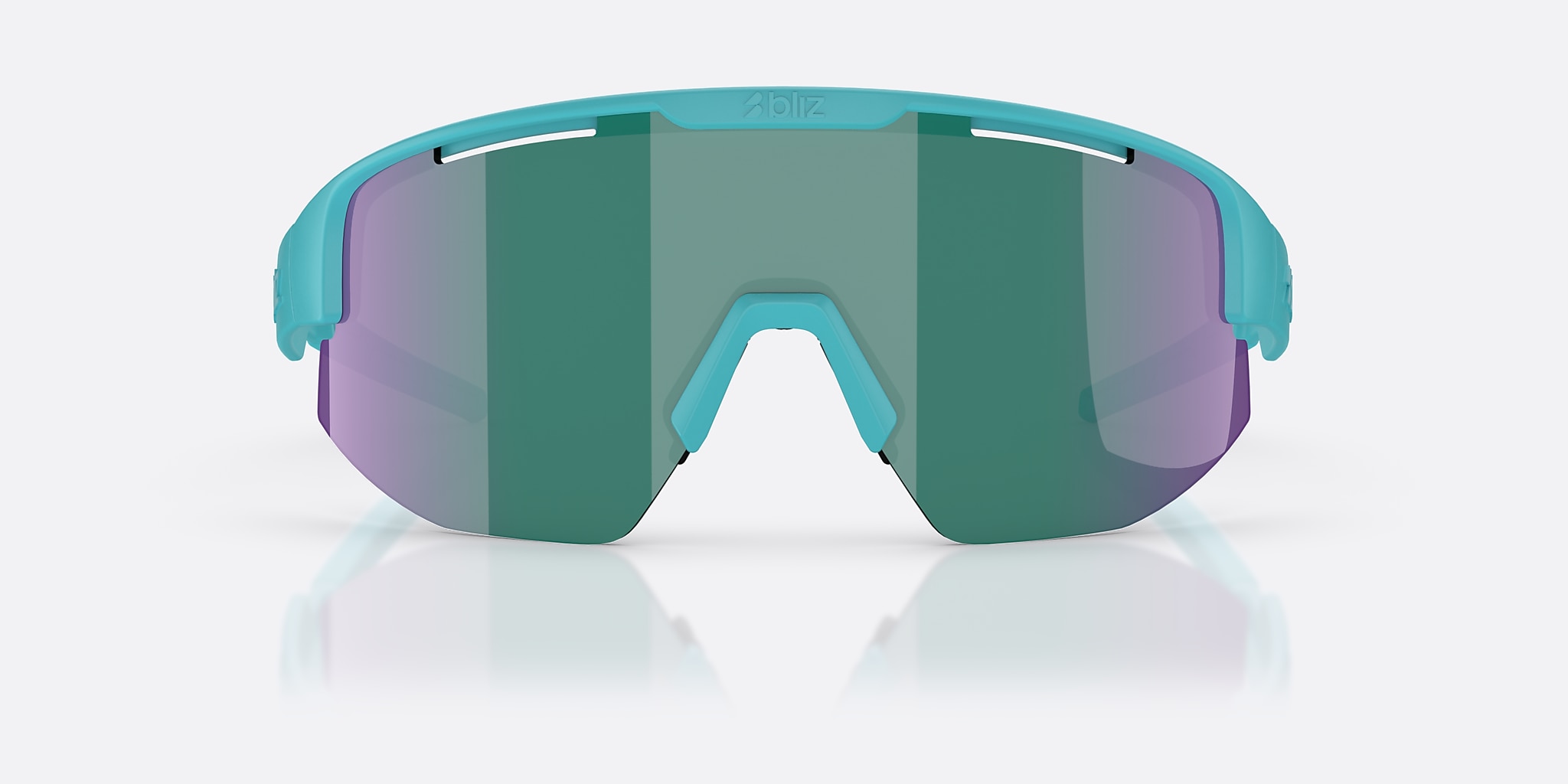 Sunglasses Bliz Matrix Small XXS (0-130) with Blue Green lens and Matte Turquoise frame Image 2 of 5