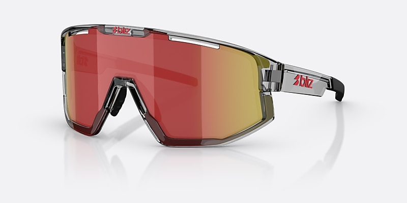 Sunglasses Bliz Fusion S (0-133) with Red lens and Transparent Dark Grey frame Image 1 of 5 Sunglasses Bliz Fusion S (0-133) with Red lens and Transparent Dark Grey frame Image 1 of 5