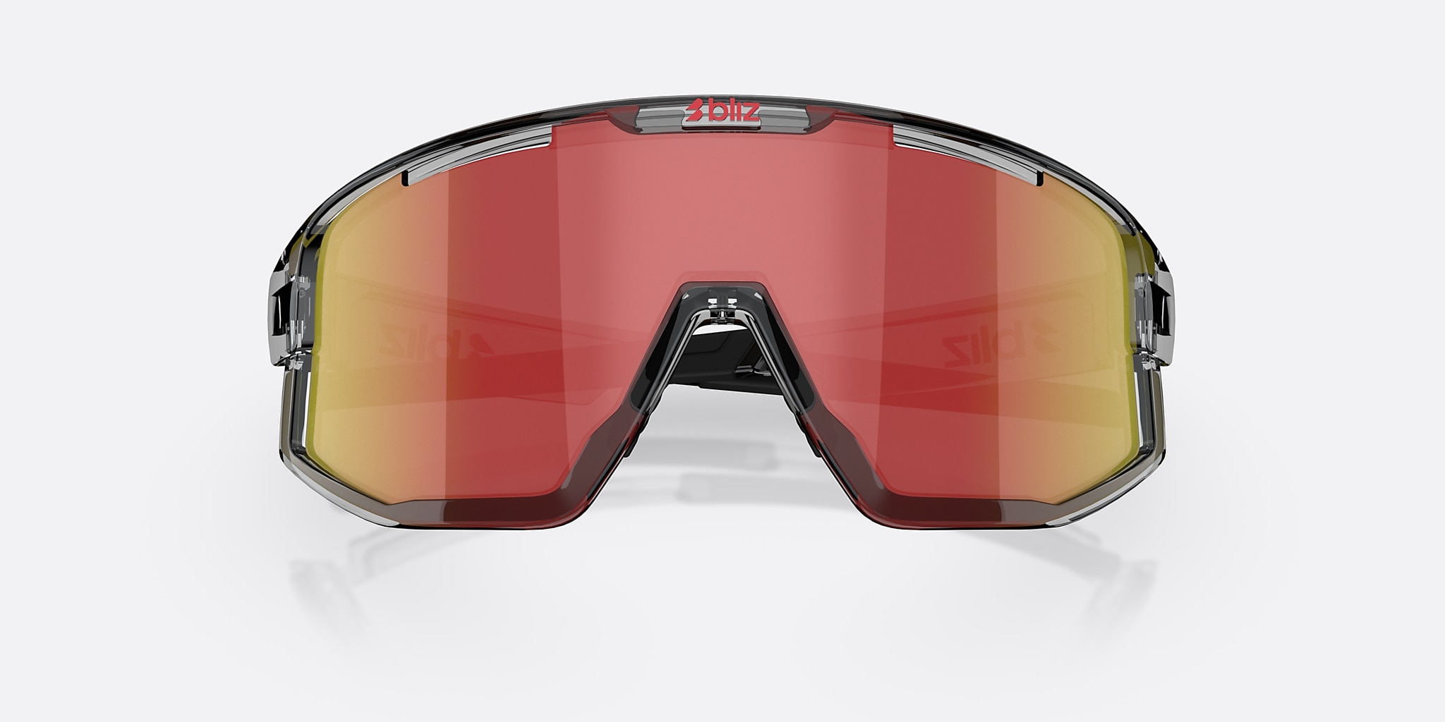 Sunglasses Bliz Fusion S (0-133) with Red lens and Transparent Dark Grey frame Image 5 of 5 Sunglasses Bliz Fusion S (0-133) with Red lens and Transparent Dark Grey frame Image 5 of 5