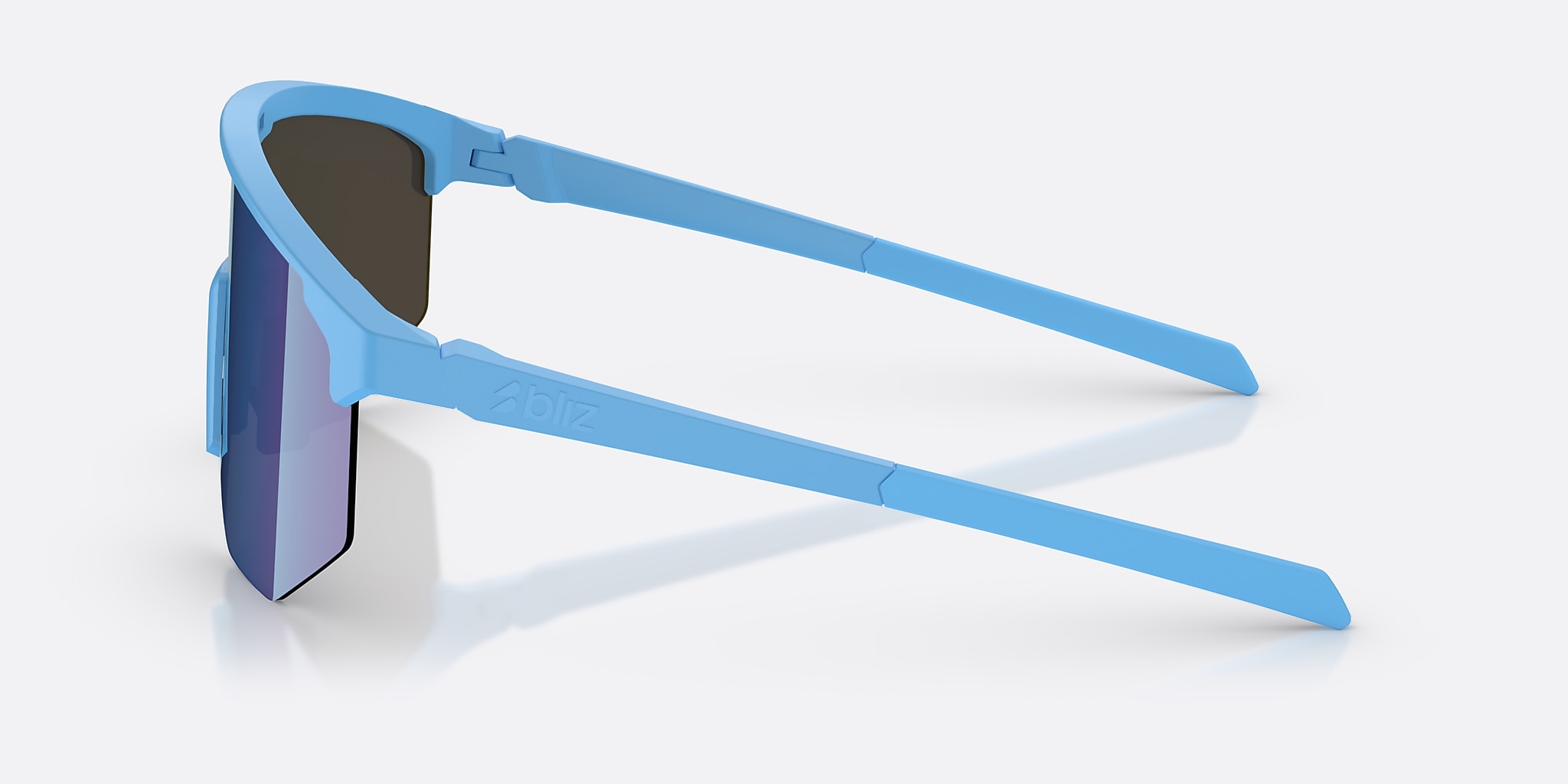 Sunglasses Bliz Hero Small L (0-129) with Blue lens and Matte Blue frame Image 3 of 5 Sunglasses Bliz Hero Small L (0-129) with Blue lens and Matte Blue frame Image 3 of 5