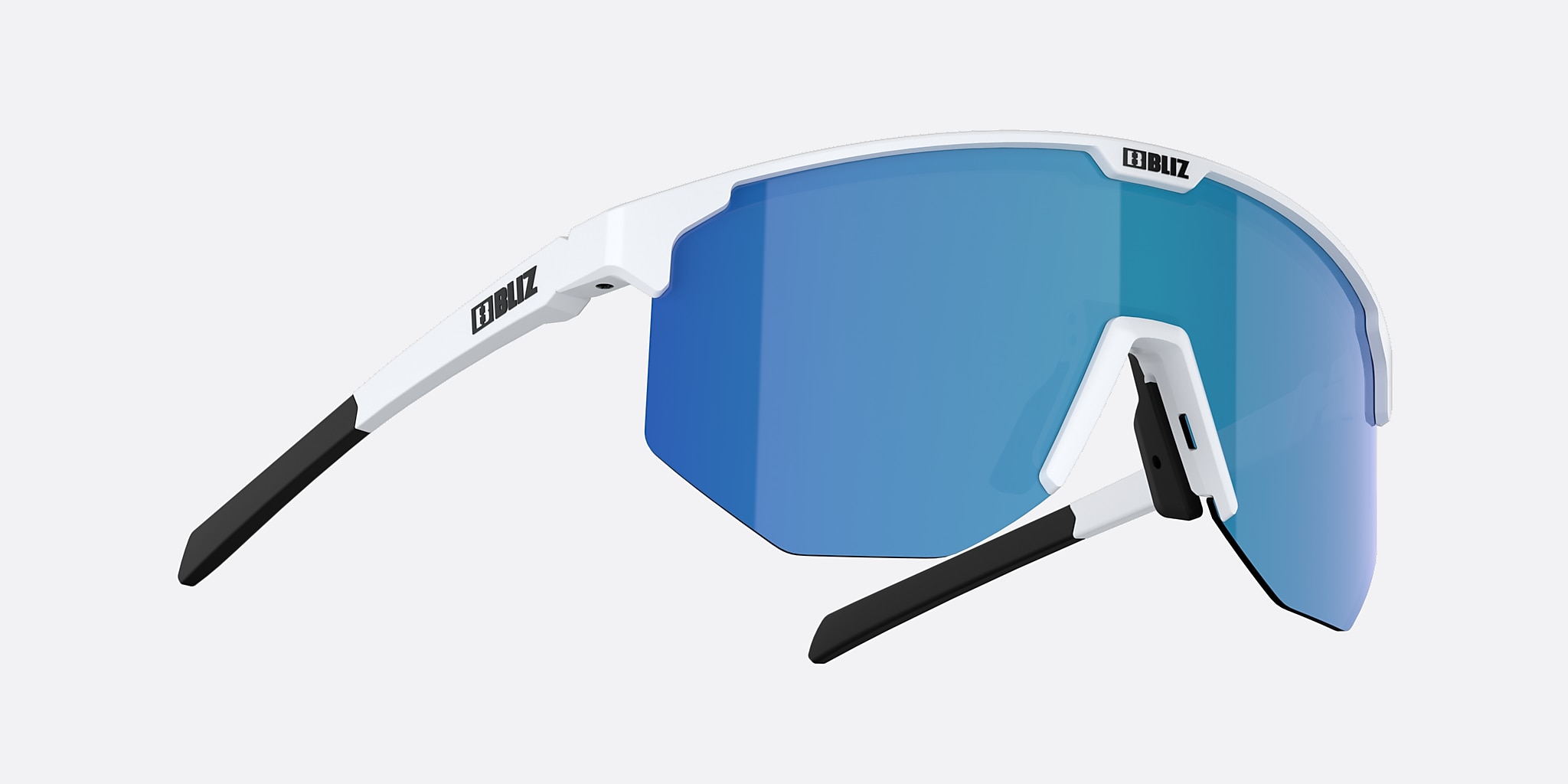Sunglasses Bliz Hero Small L (0-129) with Braun Blau lens and Weiß frame Image 5 of 5 Sunglasses Bliz Hero Small L (0-129) with Braun Blau lens and Weiß frame Image 5 of 5