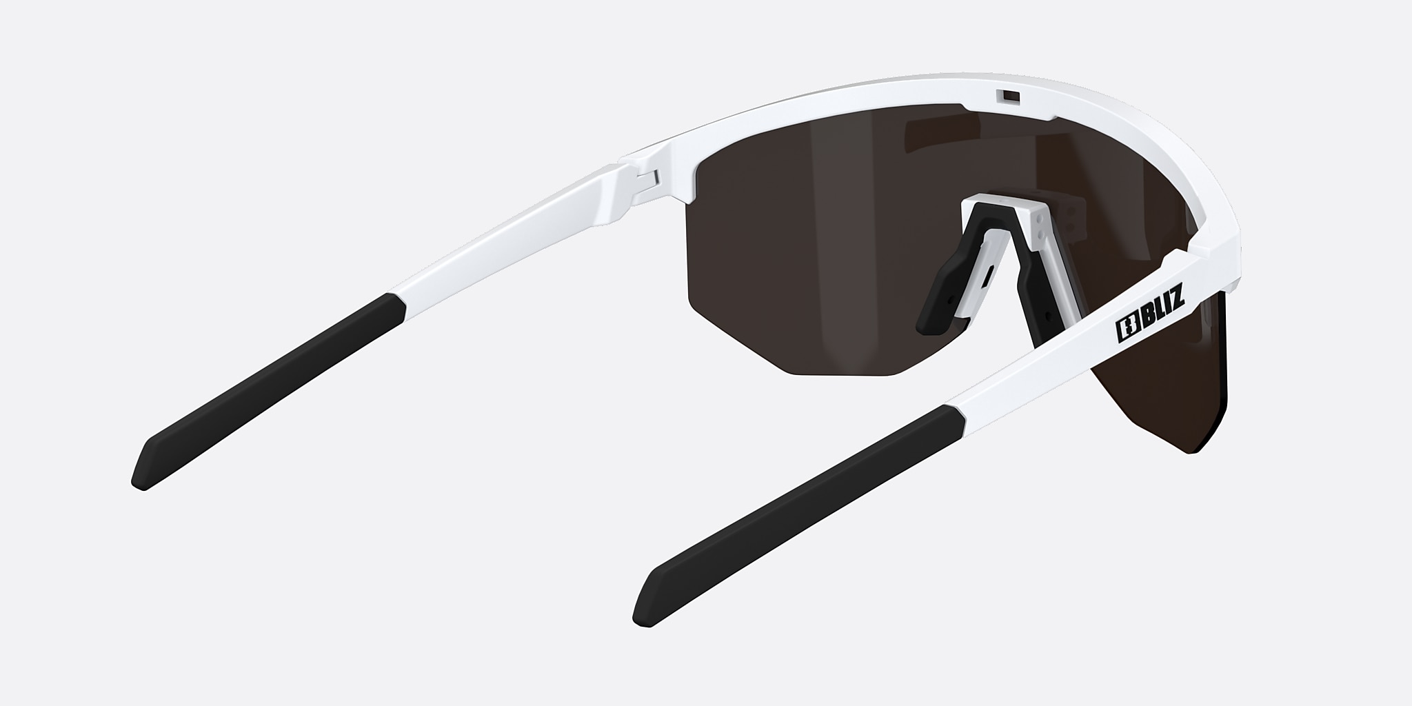 Sunglasses Bliz Hero Small L (0-129) with Braun Blau lens and Weiß frame Image 4 of 5 Sunglasses Bliz Hero Small L (0-129) with Braun Blau lens and Weiß frame Image 4 of 5