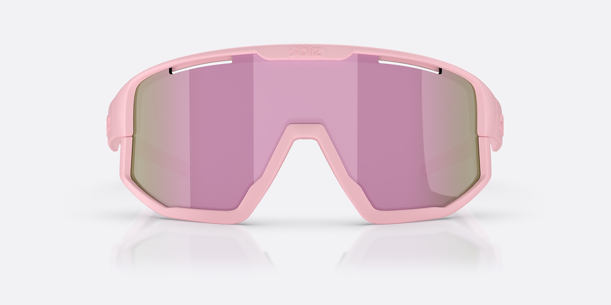 Sunglasses Bliz Fusion Small XXS (0-125) with Brown/Rose Multicolor lens and Matte Powder Pink frame Image 2 of 5 Sunglasses Bliz Fusion Small XXS (0-125) with Brown/Rose Multicolor lens and Matte Powder Pink frame Image 2 of 5