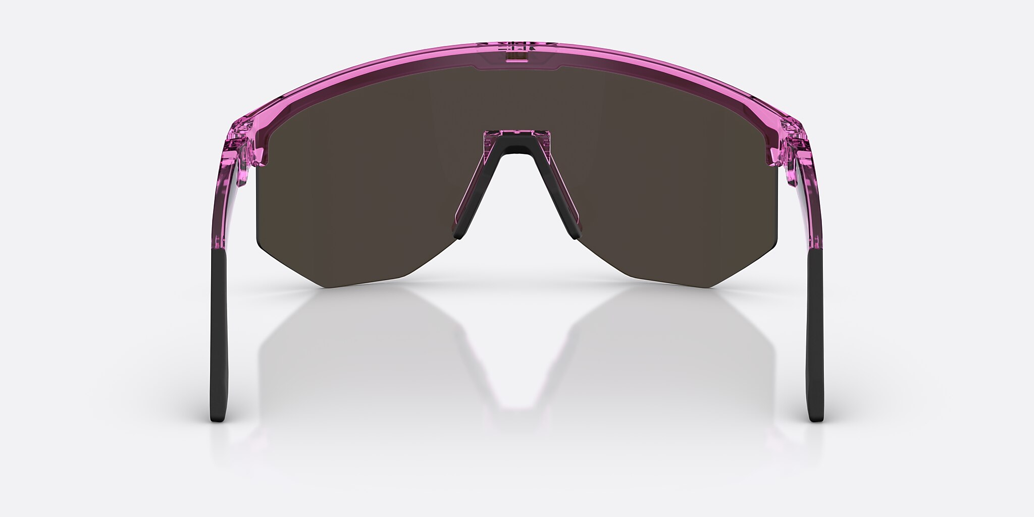 Sunglasses Bliz Hero Small L (0-129) with Brown/Rose Multicolor lens and Transparent Pink frame Image 4 of 6