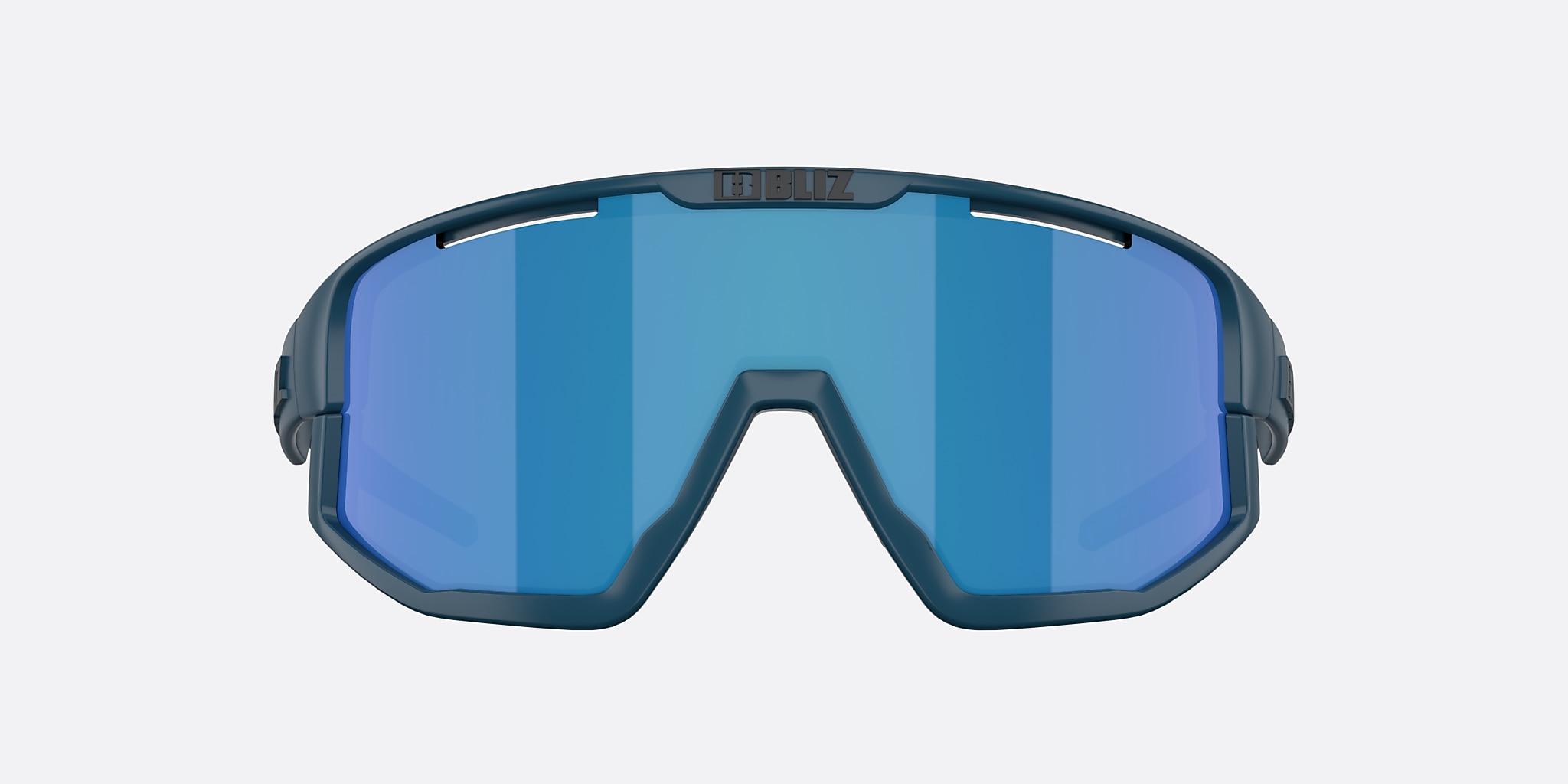 Sunglasses Bliz Fusion S (0-133) with Brown Mirror Blue lens and Matte Blue frame Image 2 of 5 Sunglasses Bliz Fusion S (0-133) with Brown Mirror Blue lens and Matte Blue frame Image 2 of 5
