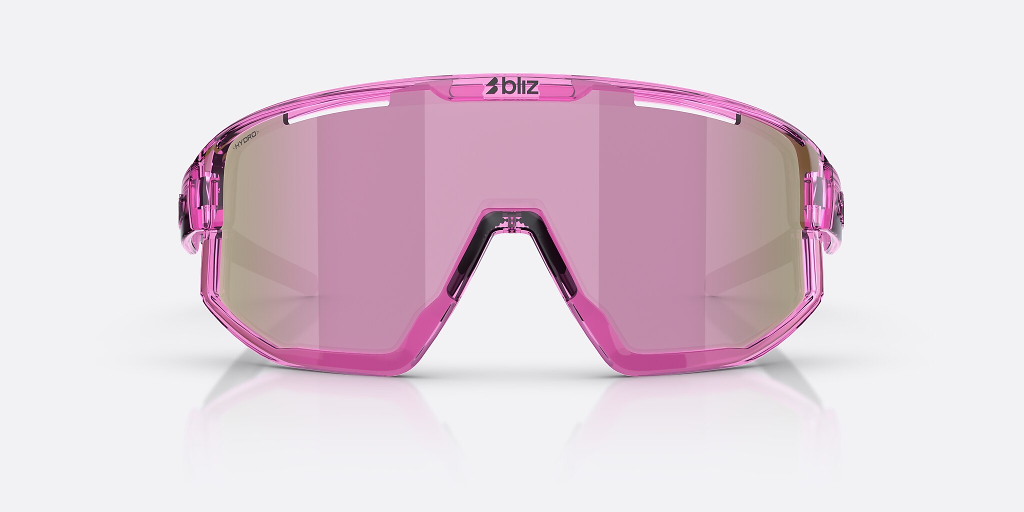 Sunglasses Bliz Fusion Small XXS (0-125) with Brown/Rose Multicolor lens and Transparent Pink frame Image 2 of 6