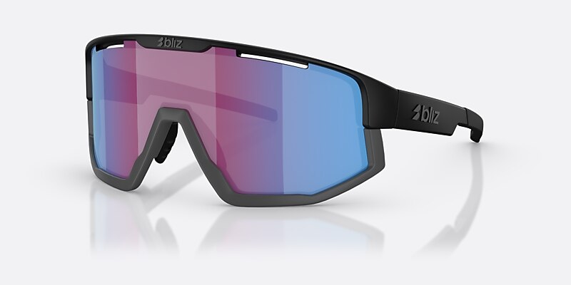 Sunglasses Bliz Fusion Small XXS (0-125) with Rosé/Violett Blau verspiegelt lens and Matt Schwarz frame Image 1 of 6