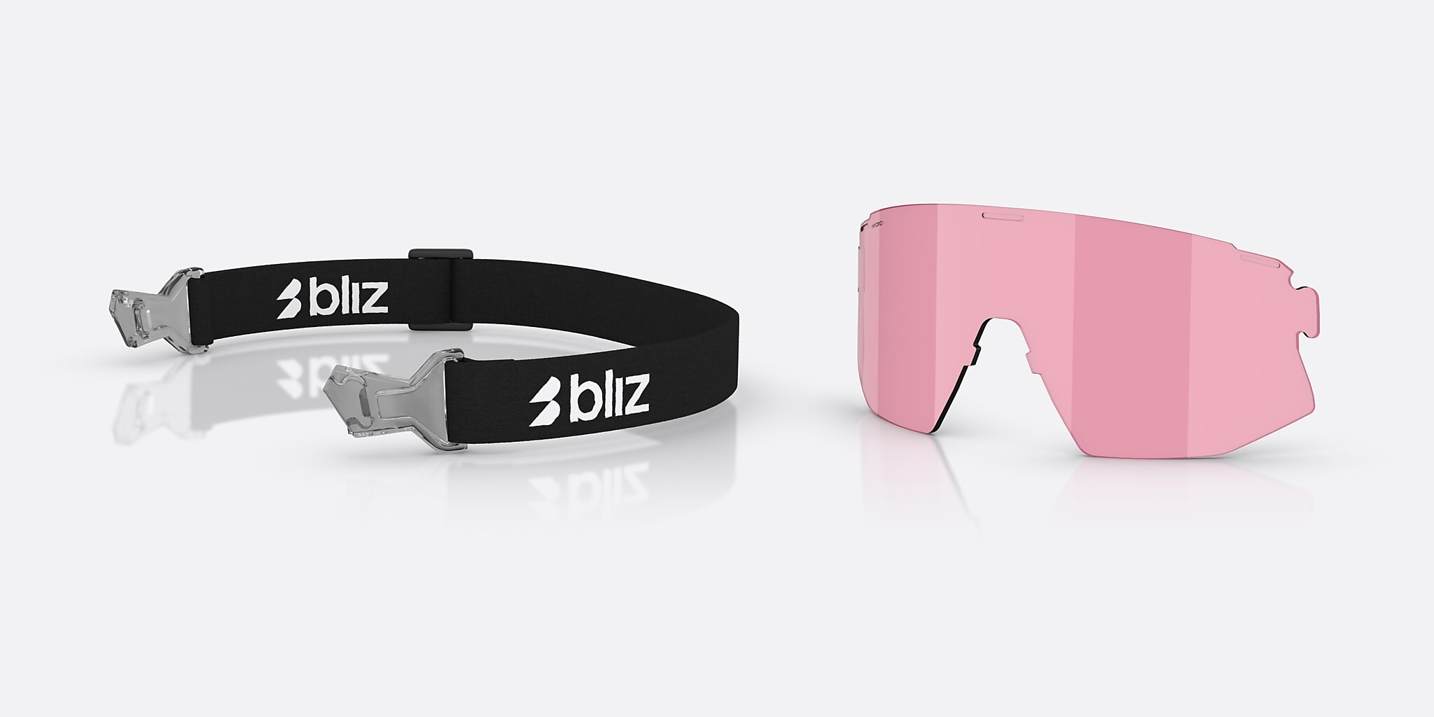 Sunglasses Bliz Breeze XL (0-141) with Rot lens and Dunkelgrau transparent frame Image 6 of 7