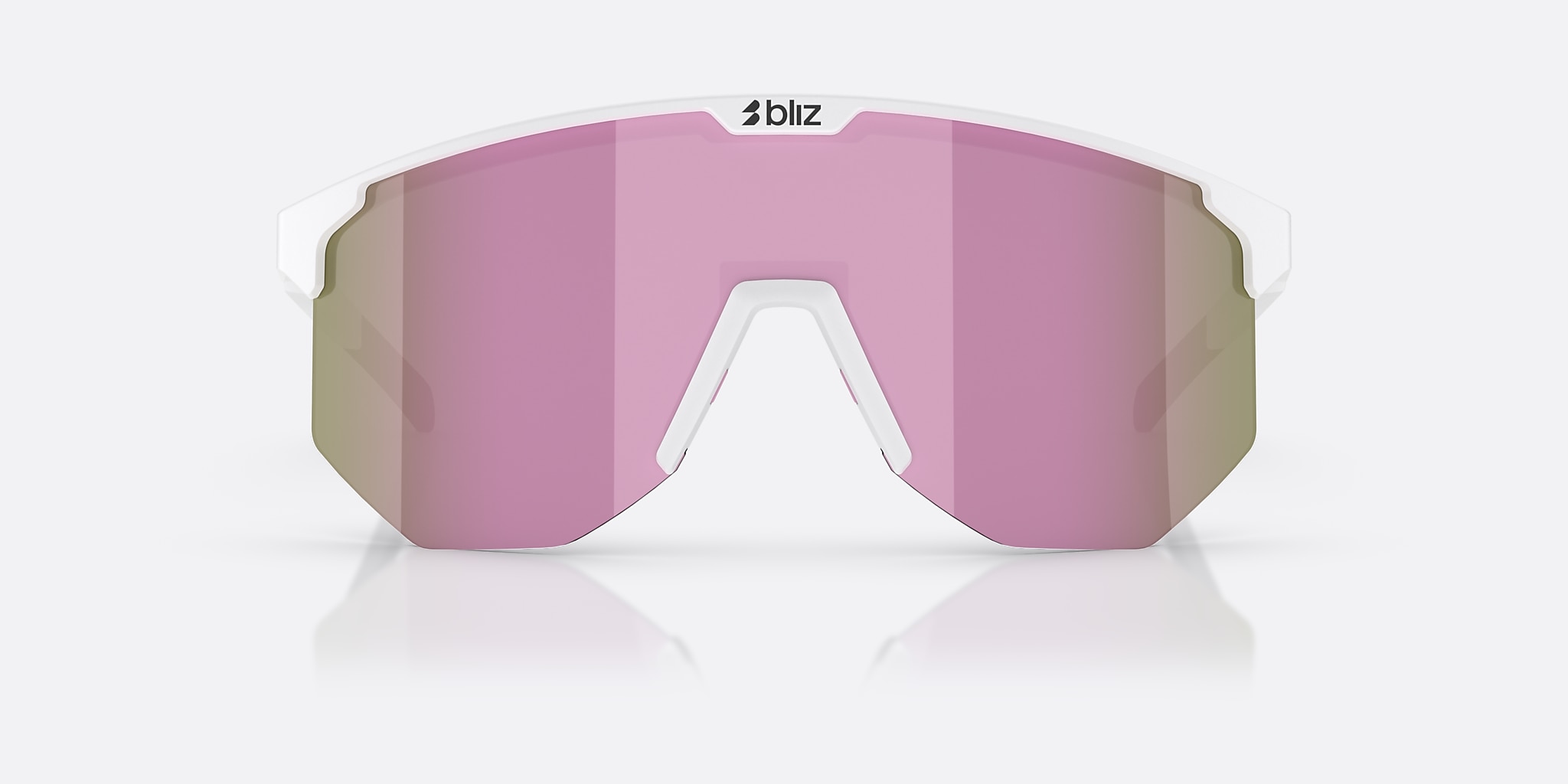 Sunglasses Bliz Hero XXL (0-142) with Brown Pink lens and White frame Image 2 of 6