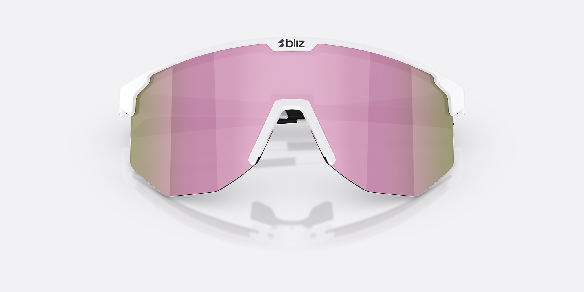 Sunglasses Bliz Hero XXL (0-142) with Brown Pink lens and White frame Image 5 of 6