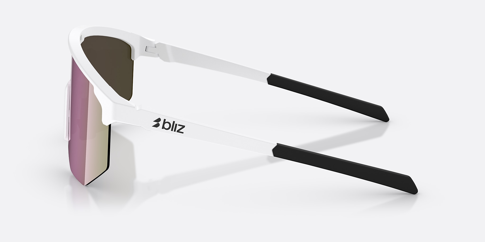 Sunglasses Bliz Hero XXL (0-142) with Brown Pink lens and White frame Image 3 of 6