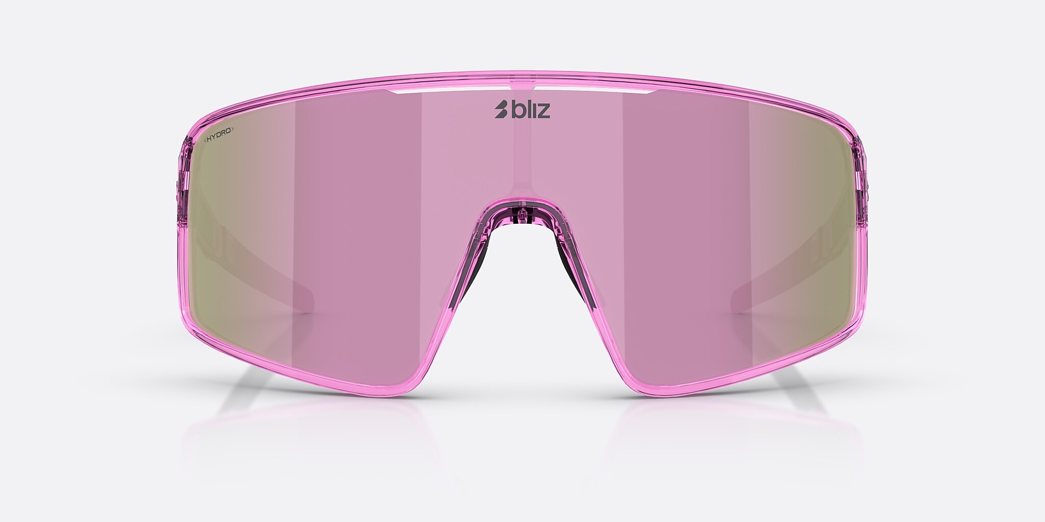 Sunglasses Bliz P001 L (0-138) with Brown/Rose Multicolor lens and Transparent Pink frame Image 2 of 6