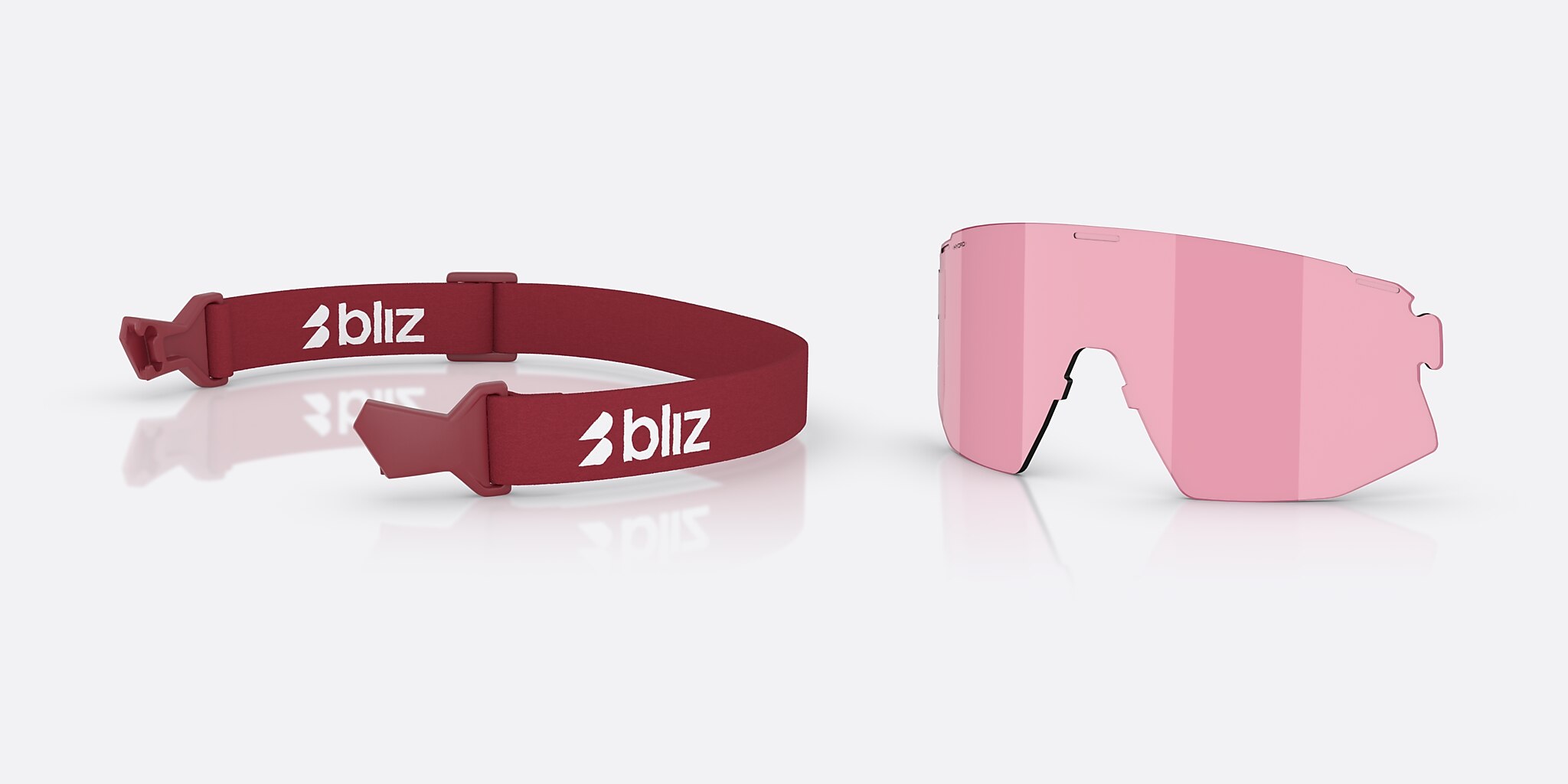 Sunglasses Bliz Breeze Small M (0-135) with Brown Rose lens and Burgundy frame Image 6 of 7