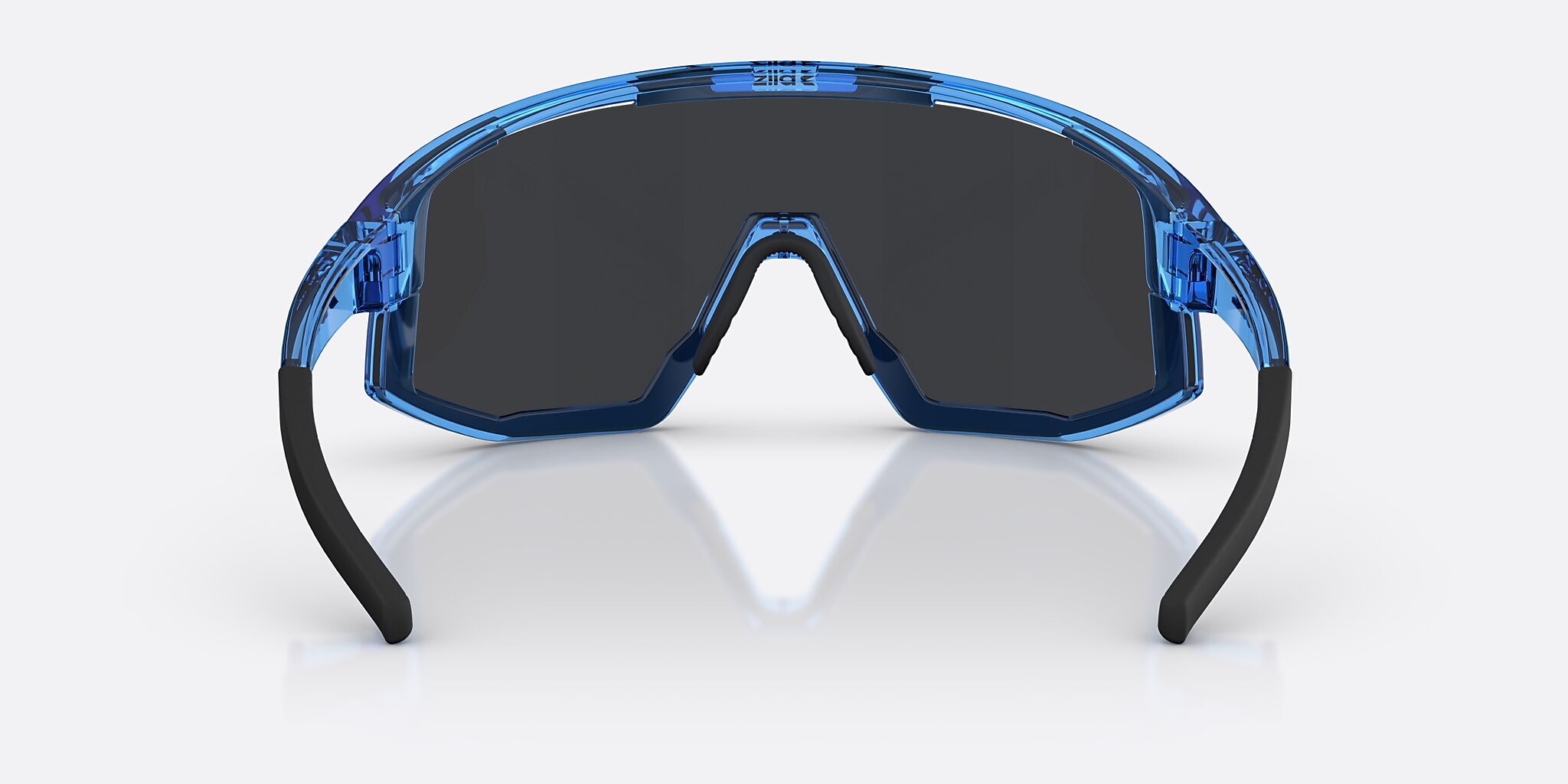 Sunglasses Bliz Fusion S (0-133) with Smoke/Blue Multicolor lens and Transparent Blue frame Image 4 of 7