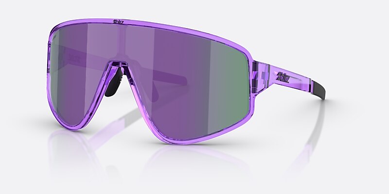 Sunglasses Bliz A004 L (0-135) with Smoke/Purple Multicolor lens and Transparent Purple frame Image 1 of 7