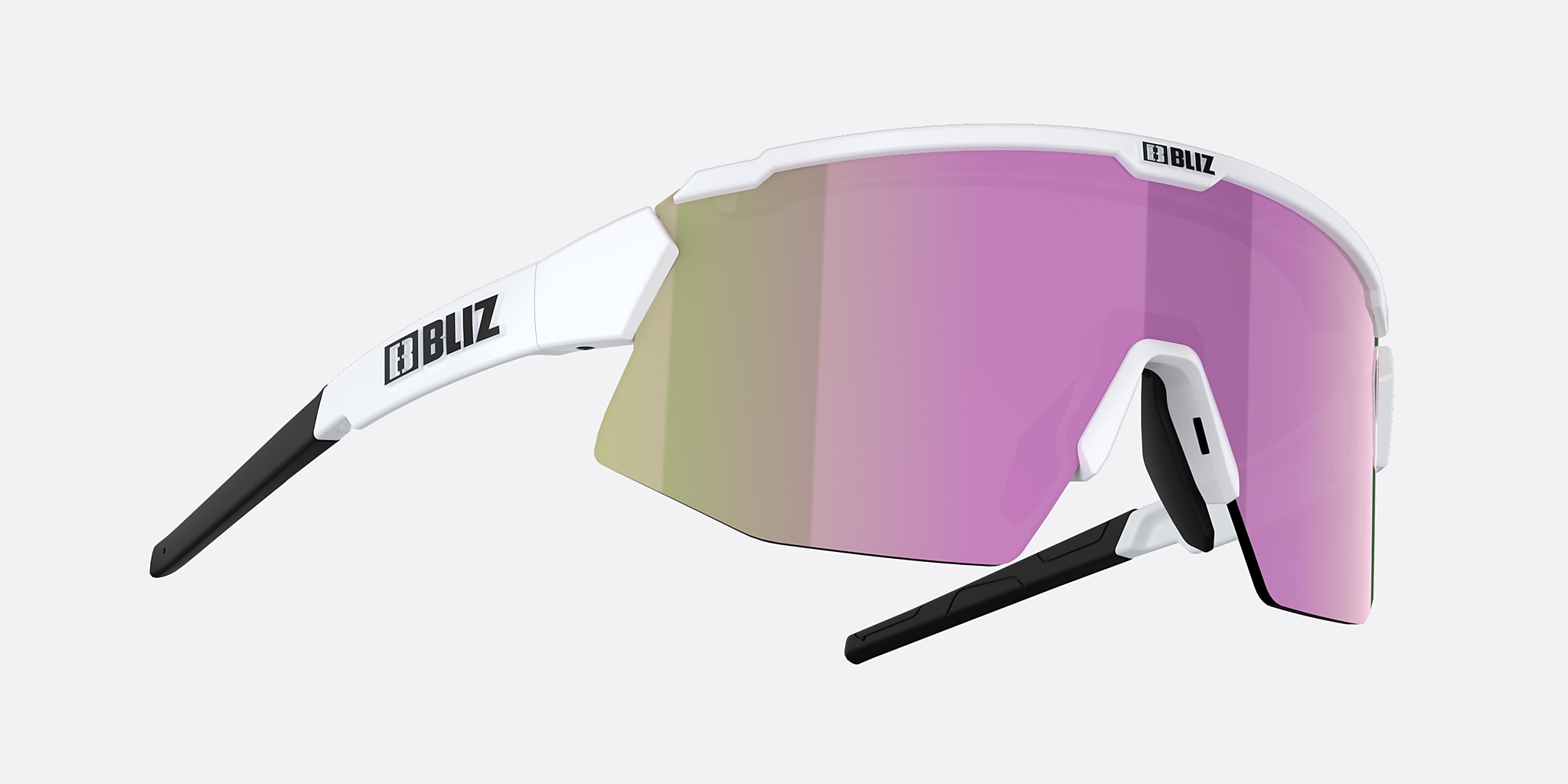 Sunglasses Bliz Breeze Small M (0-135) with Brown Rose lens and White frame Image 4 of 4 Sunglasses Bliz Breeze Small M (0-135) with Brown Rose lens and White frame Image 4 of 4