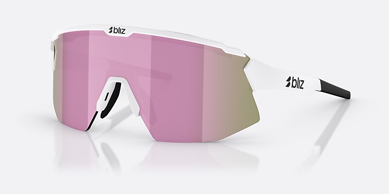 Sunglasses Bliz Breeze Small M (0-135) with Brown Rose lens and White frame Image 1 of 7
