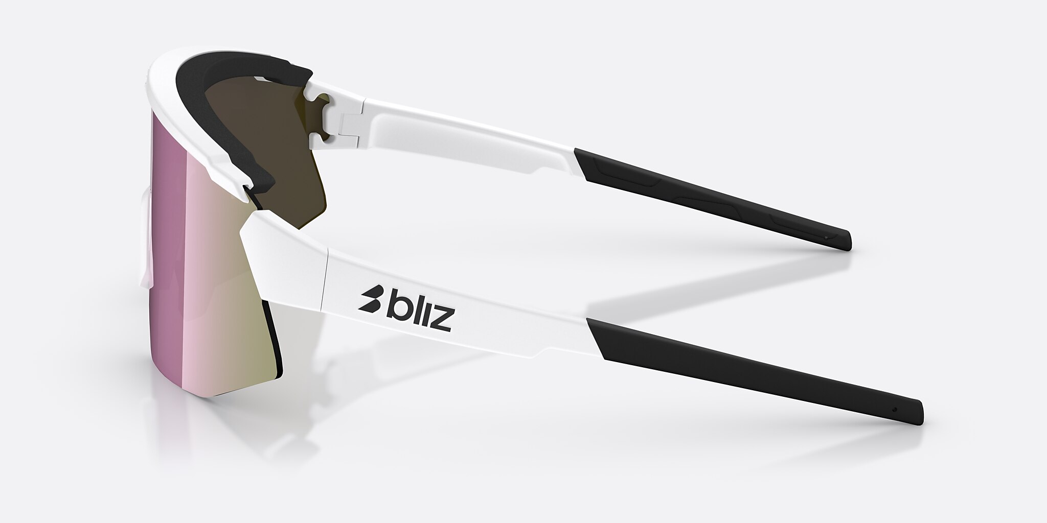 Sunglasses Bliz Breeze Small M (0-135) with Brown Rose lens and White frame Image 3 of 7