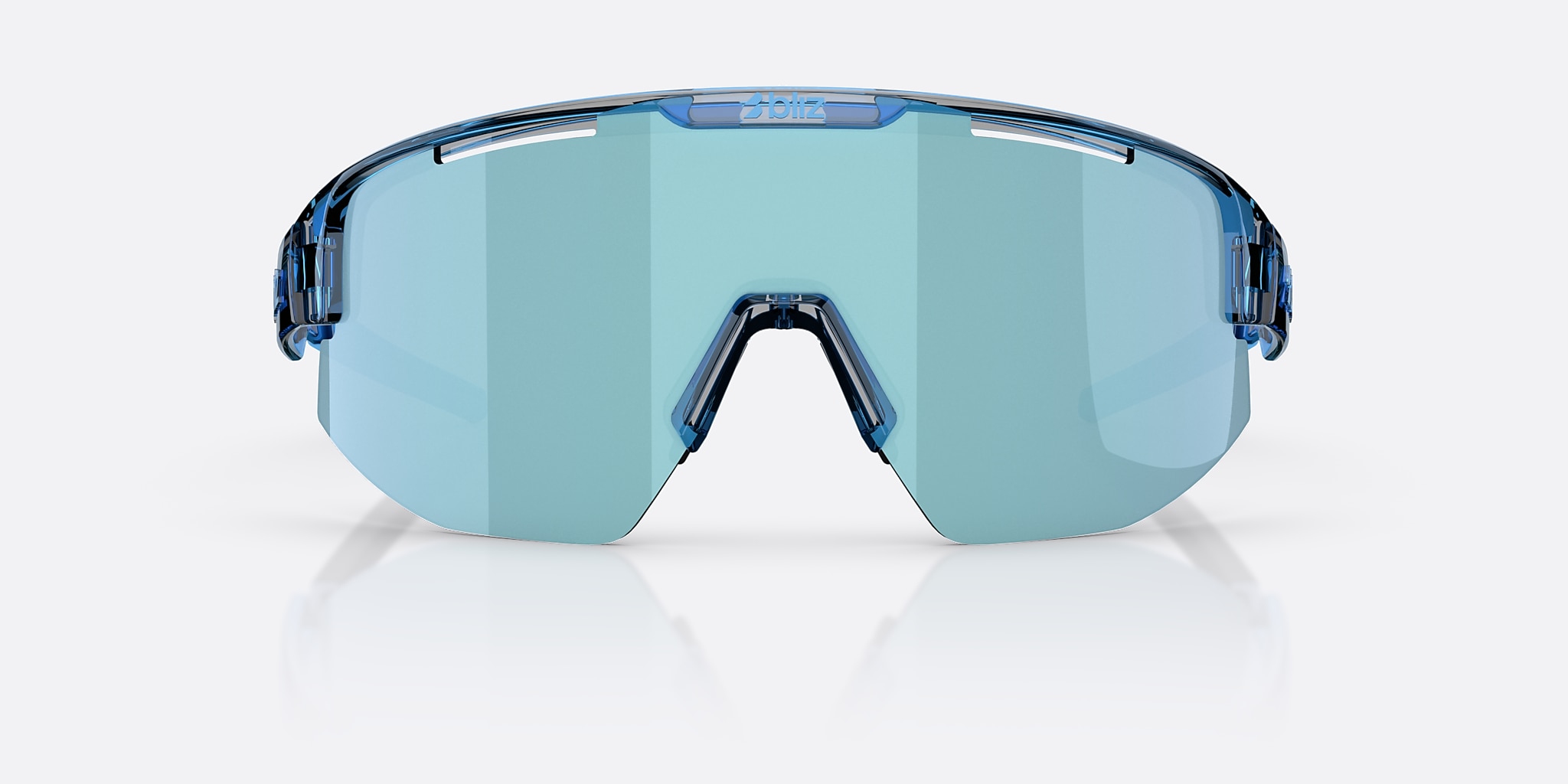 Sunglasses Bliz Matrix S (0-133) with Ice Blue lens and Transparent Blue frame Image 2 of 5 Sunglasses Bliz Matrix S (0-133) with Ice Blue lens and Transparent Blue frame Image 2 of 5