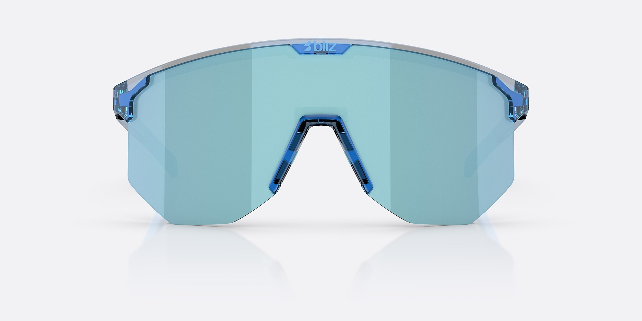 Sunglasses Bliz Hero Small L (0-129) with Ice Blue lens and Transparent Blue frame Image 2 of 5 Sunglasses Bliz Hero Small L (0-129) with Ice Blue lens and Transparent Blue frame Image 2 of 5