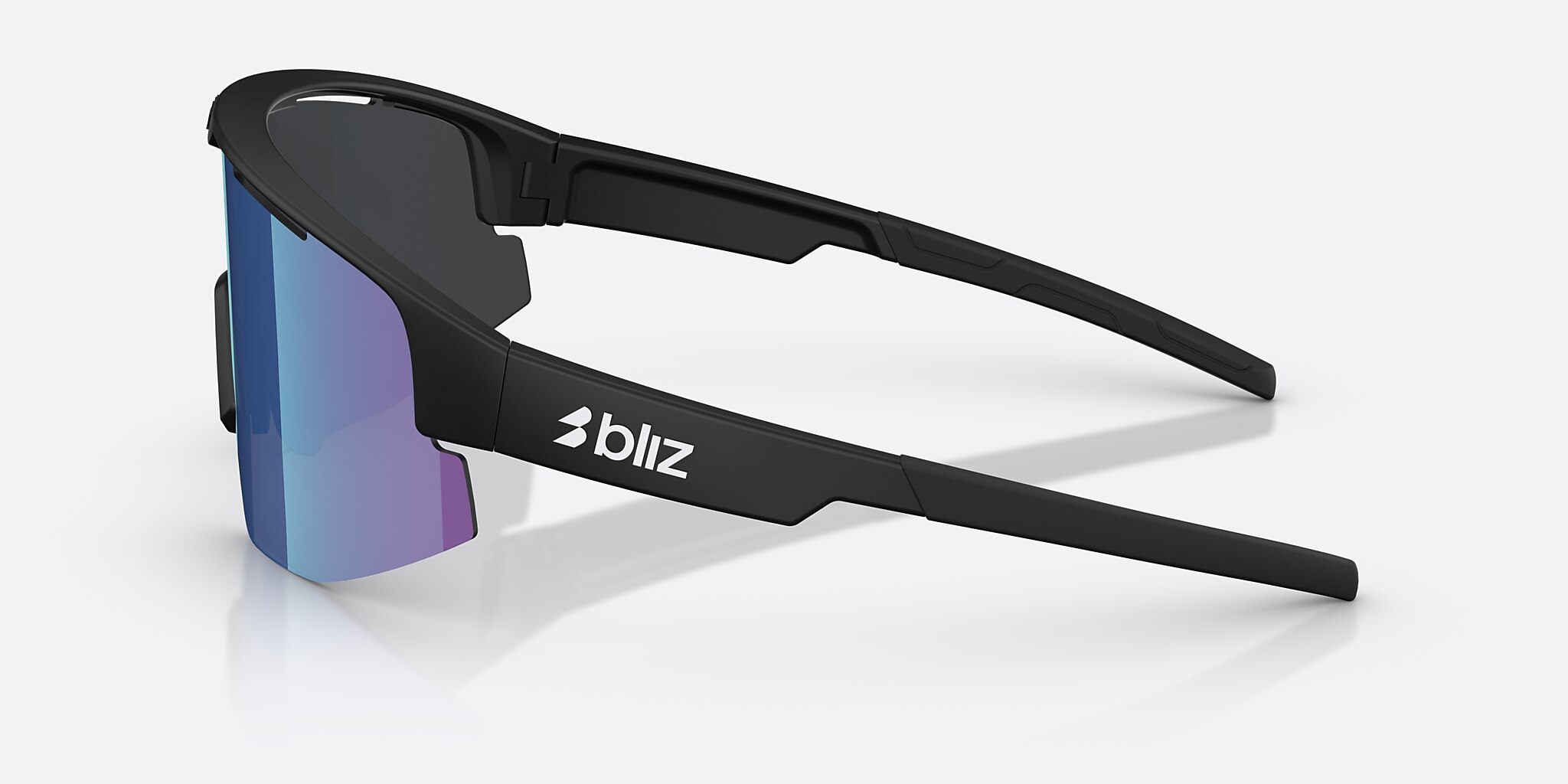 Sunglasses Bliz Matrix Small XXS (0-130) with Smoke/Blue Multicolor lens and Matte Black frame Image 3 of 6