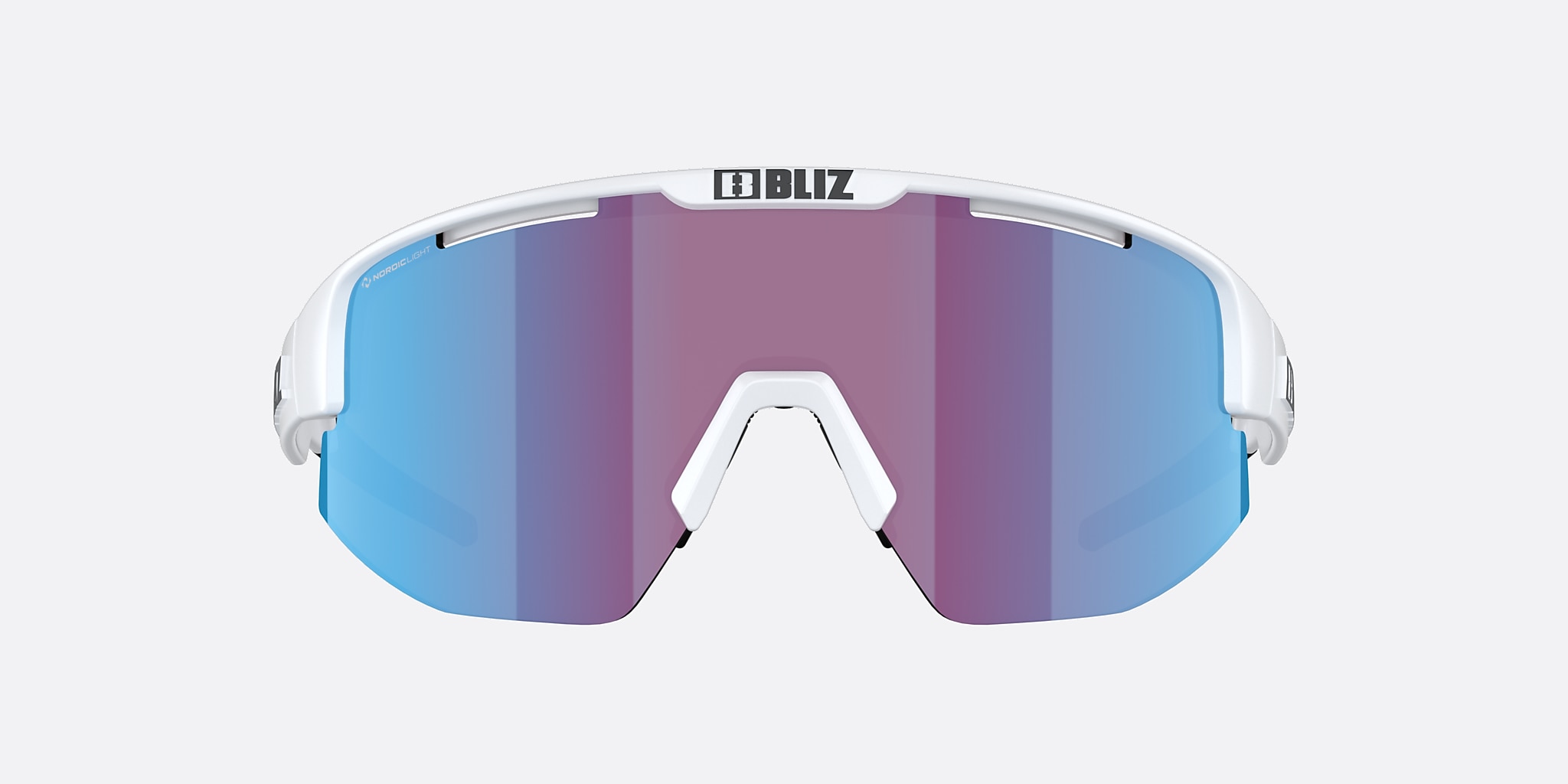 Sunglasses Bliz Matrix Small XXS (0-130) with Rose/Violet Mirror Blue lens and Matte White frame Image 2 of 5 Sunglasses Bliz Matrix Small XXS (0-130) with Rose/Violet Mirror Blue lens and Matte White frame Image 2 of 5