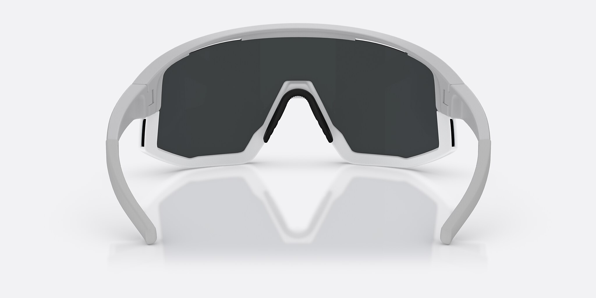 Sunglasses Bliz Fusion S (0-133) with Smoke Ice Blue lens and Light Grey frame Image 4 of 7