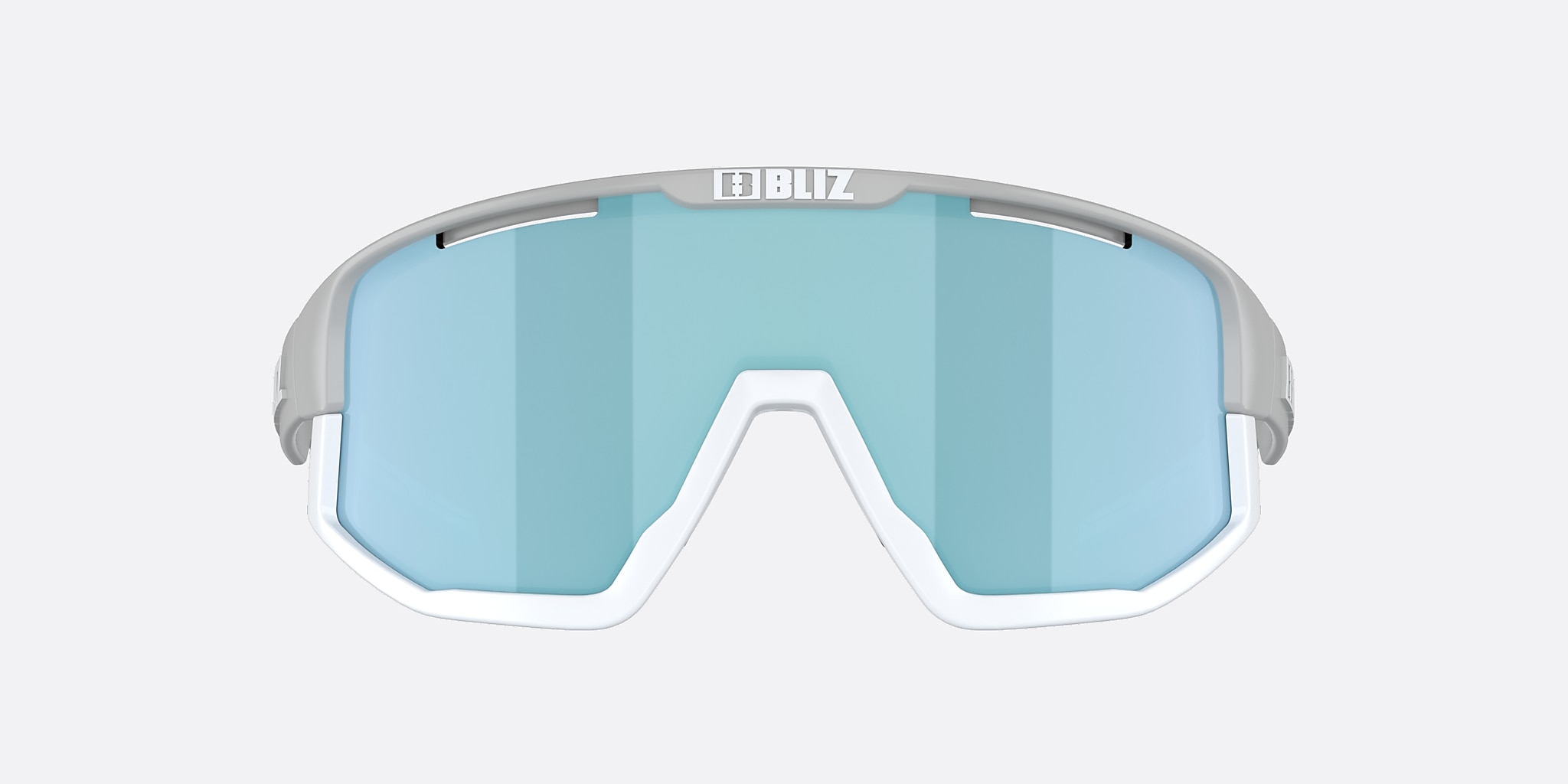 Sunglasses Bliz Fusion S (0-133) with Smoke Ice Blue lens and Light Grey frame Image 2 of 5 Sunglasses Bliz Fusion S (0-133) with Smoke Ice Blue lens and Light Grey frame Image 2 of 5