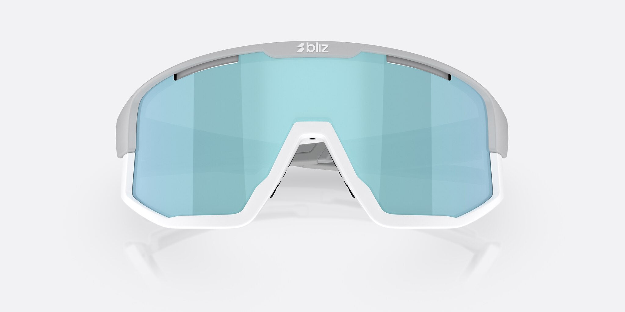 Sunglasses Bliz Fusion S (0-133) with Smoke Ice Blue lens and Light Grey frame Image 5 of 7