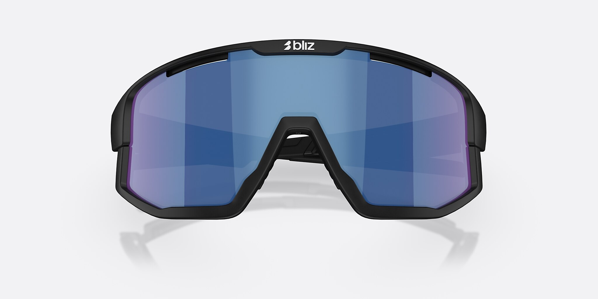Sunglasses Bliz Fusion S (0-133) with Smoke Blue lens and Black frame Image 5 of 7