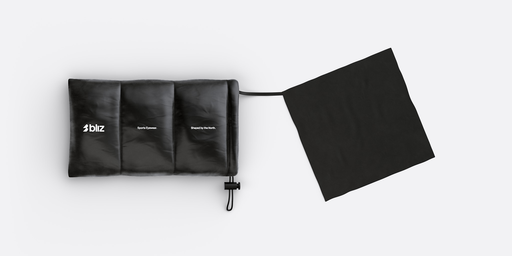 Sunglasses Bliz Fusion S (0-133) with Smoke Blue lens and Black frame Image 7 of 7